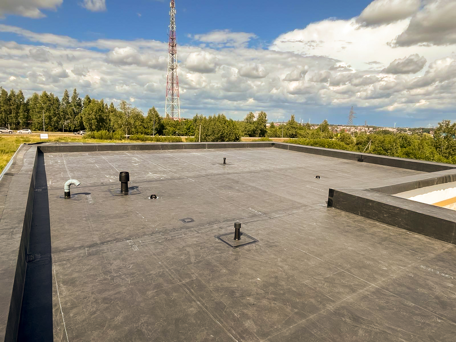 Plokščio stogo hidroizoliacija EPDM danga