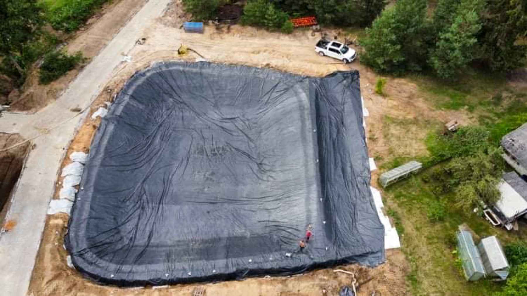 EPDM danga tvenkiniui arba baseinui